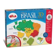 Quebra Cabeça Mapa Do Brasil Em 3d Elka