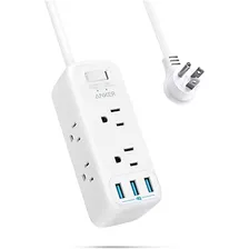 Protector Contra Sobretensiones De Regleta Usb, Cable D...