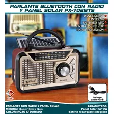 *radio Bluetooth Y Panel Solar Px-702bts*