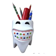 Presente Criativo Dentista Porta Lapis E Canetas Dente