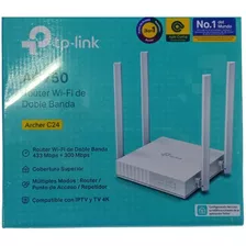 Router Wi-fi Tp-link Ac750 C24 Dual Banda 4 Antenas Otiesca