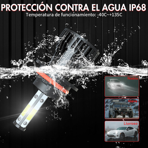 Para Faro Led Plymouth Neon 1995-2000 9007+luz Antiniebla Foto 3