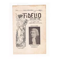 1903 !!! Publicidad Revista Musica Teatros Madrid Fidelio 