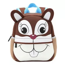 Bolso Mochila Niños Animales 3d Preschool