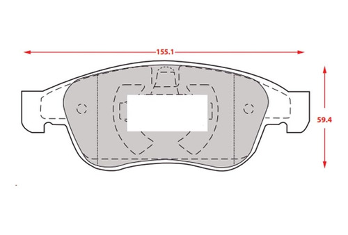 Pastillas Freno Delanteras Renault Fluence Desde 2014 Foto 2