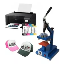 Combo Sublimación Epson A4 + Estampadora De Gorra Gorros