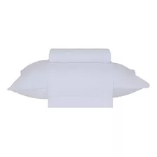 Jogo De Cama Solteiro Buddemeyer Basic Percalle Branco 3 Pçs