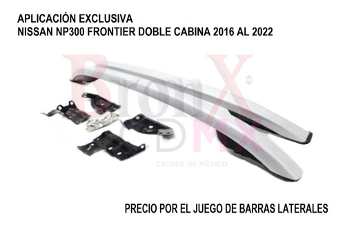Barras Laterales Aplicacion Nissan Np300 Frontier 2016-2022 Foto 2