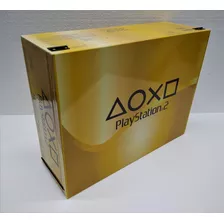 Caixa Vazia Playstation 2 Fat Dourado De Madeira Mdf