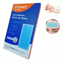 Gel Adesivo Para Aliviar Febre Diminui Temperatura 4 Unidade