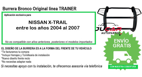 Burrera Bronco Original 4x4 Nissan X-trail 2004-2007 Foto 8