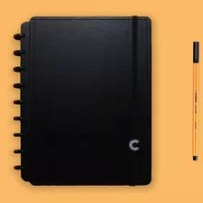 Caderno Inteligente Basico Black Preto Médio