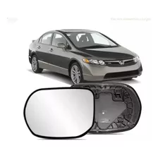 Lente Retrovisor New Civic 2007 2008 2009 2010 2011 Com Base