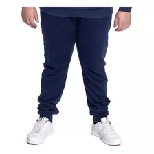 Calça Moletom Plus Size Masculina Jogger Skinny Academia