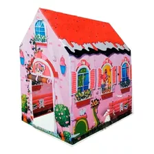 Pelotero Carpa Castillo Casita Juego Plegable Rosa