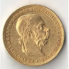 Austria 20 Coronas 1893 Ouro 6.78 Gramas Ouro 900 21 Mm