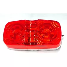 Foco Led Trocha Rojo Lateral Tipo 8 Multivoltaje Ramplas