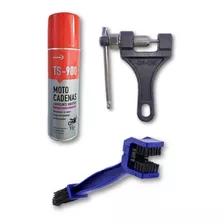 Corta Cadena + Lubricante +cepillo Limpia Cadena Moto Bici