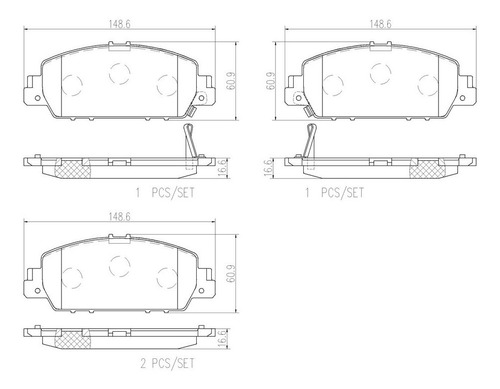 Balatas Delanteras / Honda Hr-v Epic 2016 A 2018 Cermica Foto 2
