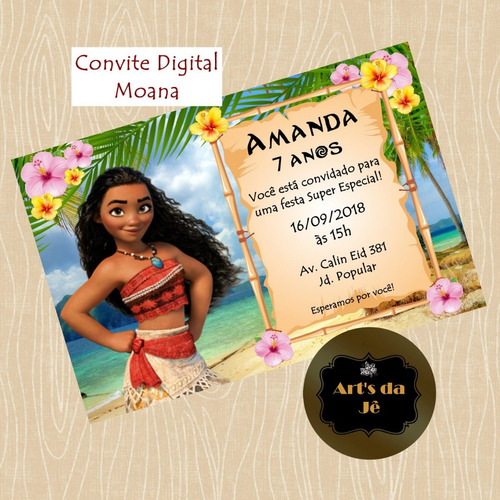 Convite Digital Moana