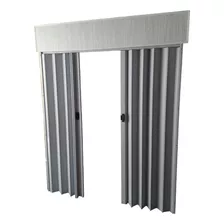 Puerta Plegable Pvc Cierre Central Fabrico A Medida 2.8x2.1