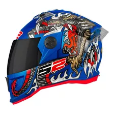 Capacete Adulto Moto Esportiva Stealth Dragon Viseira Fumê