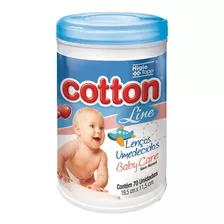 Lenços Umedecidos Bebê Cotton Line Aloe Vera Suaves C/ 70 Un