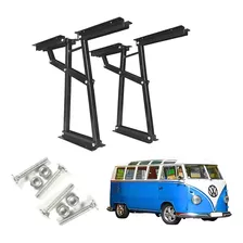 Kit Banco Cama Vw Kombi Com Sistema Baú Preto