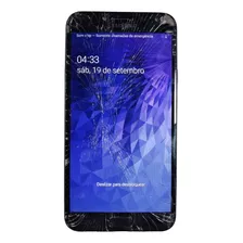 Celular Samsung J4 32gb Tela Trincada Para Uso De Peças 