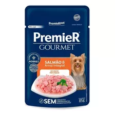 Sachê Premierpet Gourmet Salmão E Arroz Integral 85g