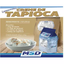 Base Creme Tapioca 1kg+granulado500gr P/ Sorvete E Picolé