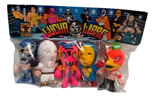 Segunda imagen para búsqueda de set de figuras luchadores mini