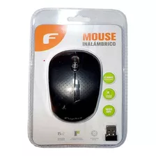 Mouse Optico Inalambrico Negro Usb, Fujitel.