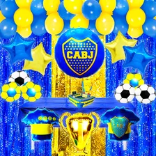 50 Art Pelota Futbol Boca Juniors Cumpleaños Globo Cancha