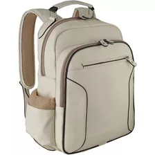 Mochila Feminina Média Espaçosa Casual Couro Legitimo Bovino Cor Branco