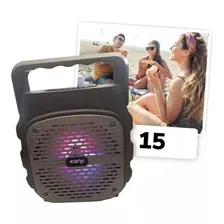 Parlante Kanji Pacha Luces Led Portátil Bluetooth Radio