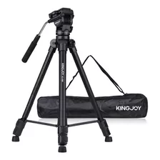 Tripé Profissional Kingjoy Vt-1500 Com Cabeça Semi Hidráulica Para Até 4kg