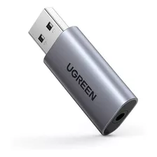 Mini Tarjeta De Sonido Externa Usb-3.5mm Ugreen De Aluminio