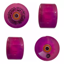 Roda Slime Balls 60mm 78a Light Ups Led Pink + Bronson G2