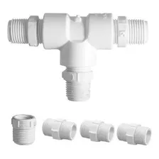 Adaptador Conector Cano T Para Torneira Monocomando Em Pvc