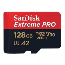 Cartão De Memória Sandisk Sdsqxcd-128g-gn6ma Extreme Pro Com Adaptador Sd 128gb