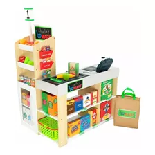 Juego Supermercado Infantil Caja Registradora 65 Accesorios