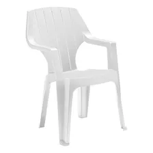 Silla / Sillon Plastico P/jardin Reforzado Con Apoya Brazos 