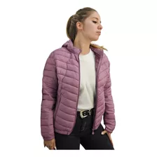 Campera Inflable Mujer Dama Con Piel Impermeable Capucha