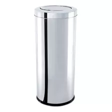 Lixeira Inox Tampa Basculante 28,17 Litros - Ø 25 X 60 Cm