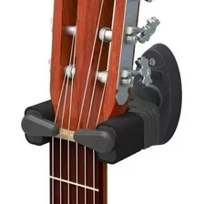 Suporte P Guitarra, Baixo, Violão Parede C/ Trava Automática Cor Preto