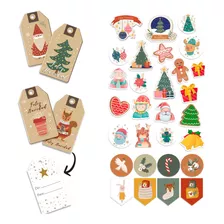 Navidad - Kit Adhesivos Y Tags