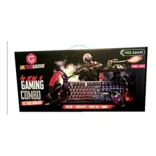 Kit Combo Gamer Teclado + Auricular + Mouse + Pad 4 En 1 