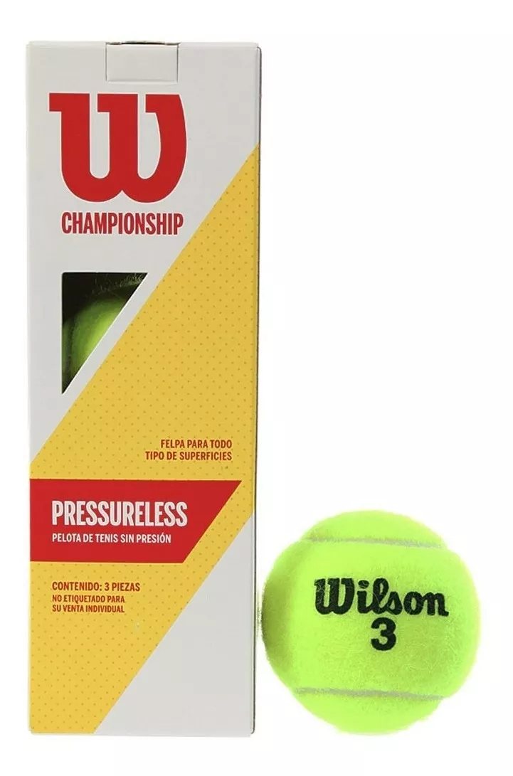 Pelota De Tenis Championship Sin Presion Wilson