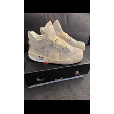 Tenis Jordan Retro 4 X Off White 